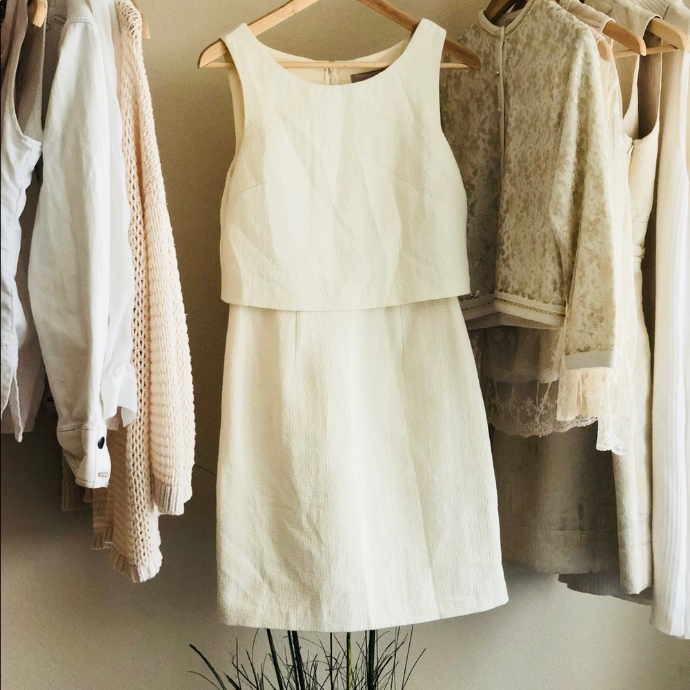 Banana Republic Ivory/ cream colored sheath dress